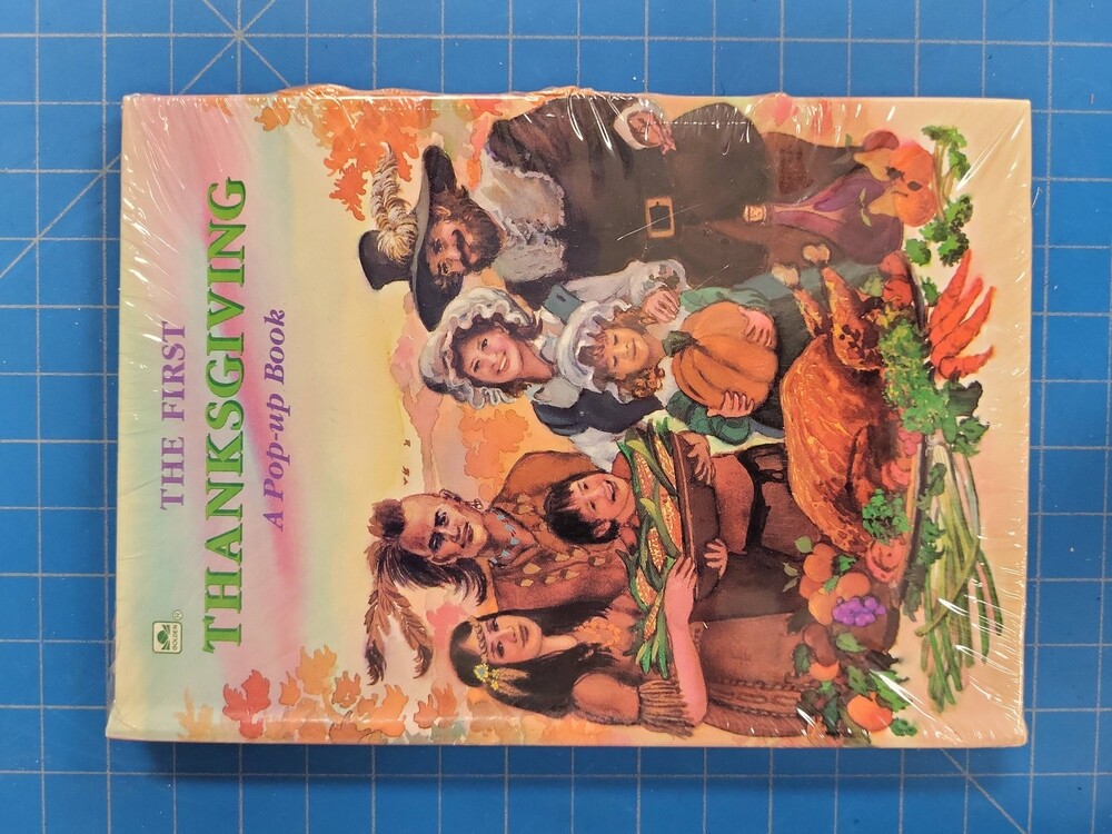 Golden Book The First Thanksgiving Pop-up Book Robert Sauber Illustrated Vintage